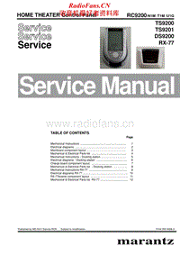 Marantz-DS-9200-TS-9201-TS-9200-RX-77-Service-Manual电路原理图.pdf