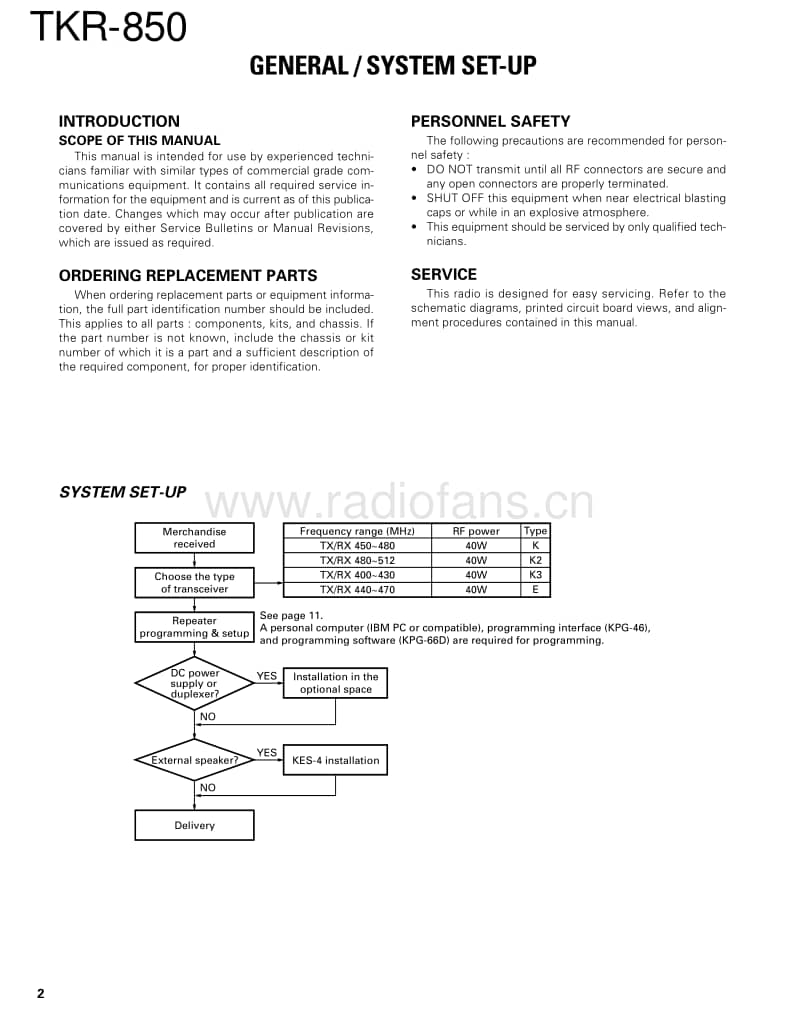 Kenwood-TKR-850-Service-Manual电路原理图.pdf_第2页