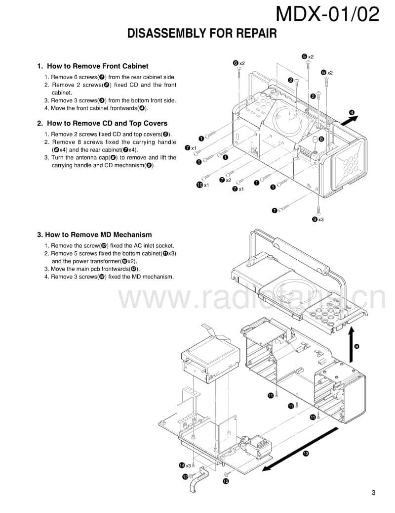 Kenwood-MDX-01-Service-Manual电路原理图.pdf_第3页