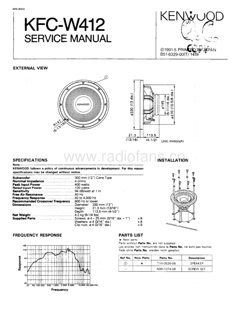 Kenwood-KFCW-412-Service-Manual电路原理图.pdf_第1页