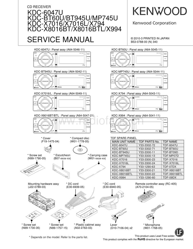 Kenwood-KDC-6046-U-Service-Manual电路原理图.pdf_第1页