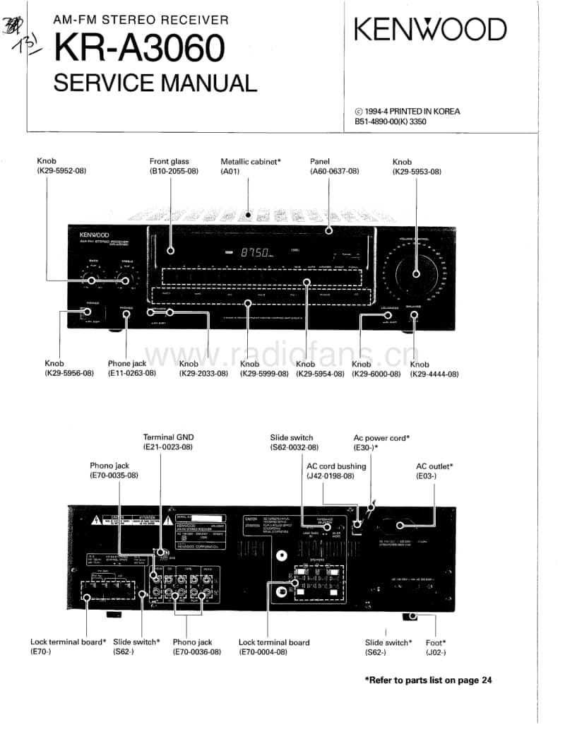 Kenwood-KRA-3060-Service-Manual电路原理图.pdf_第1页