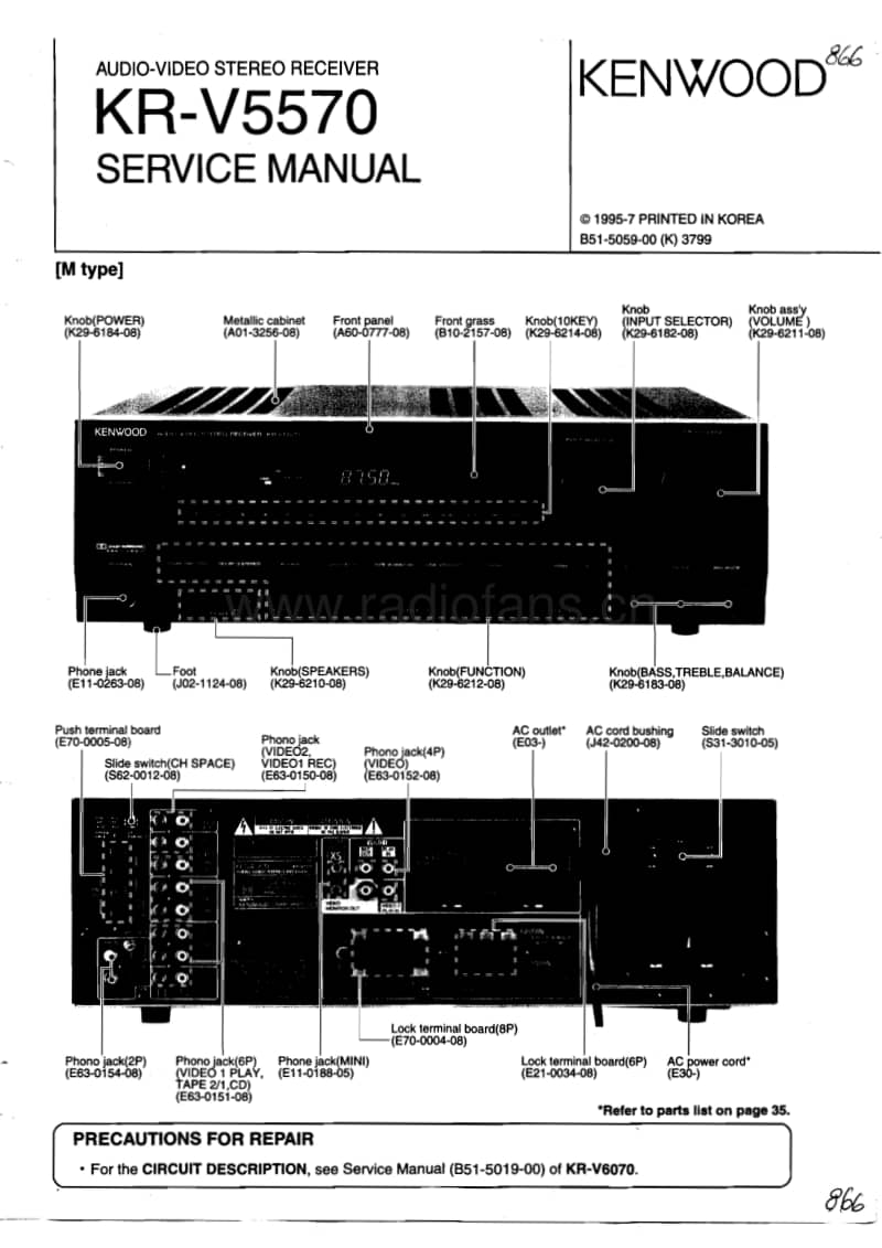 Kenwood-KRV-5570-Service-Manual电路原理图.pdf_第1页