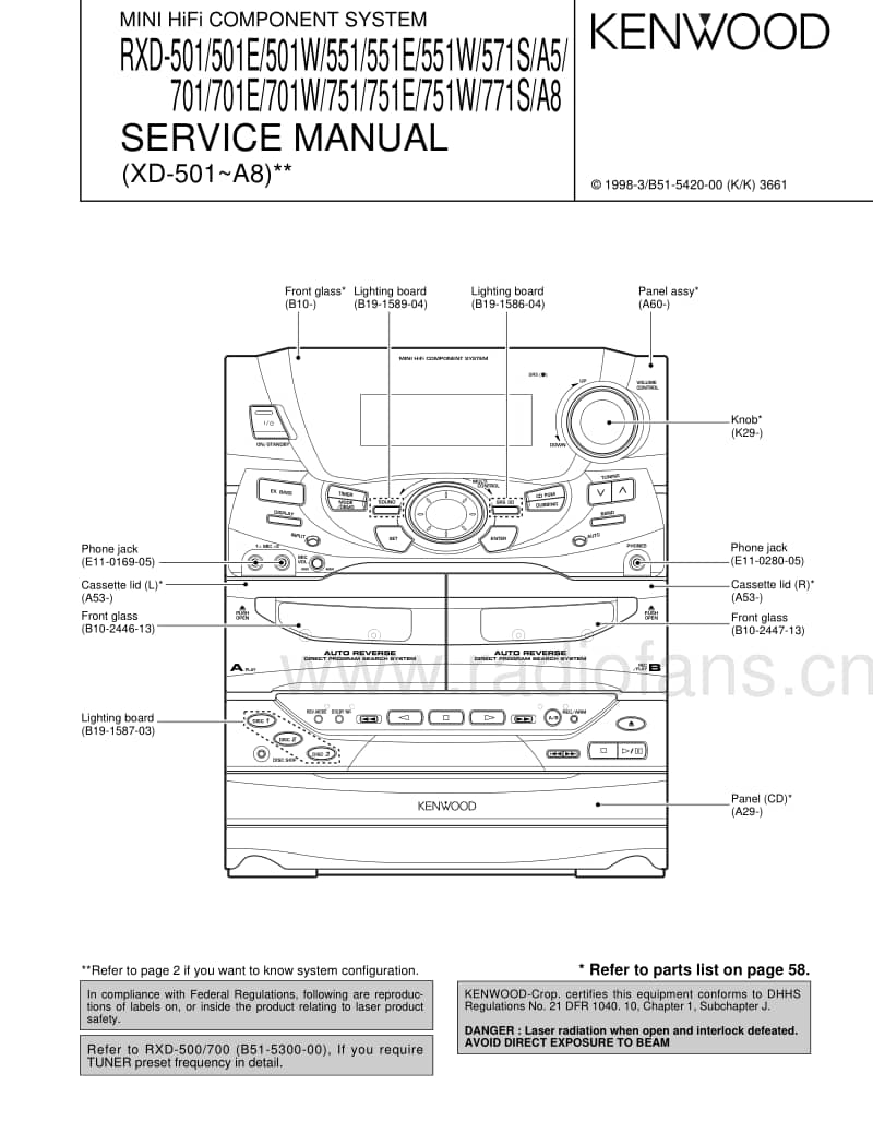 Kenwood-RXD-751-Service-Manual电路原理图.pdf_第1页