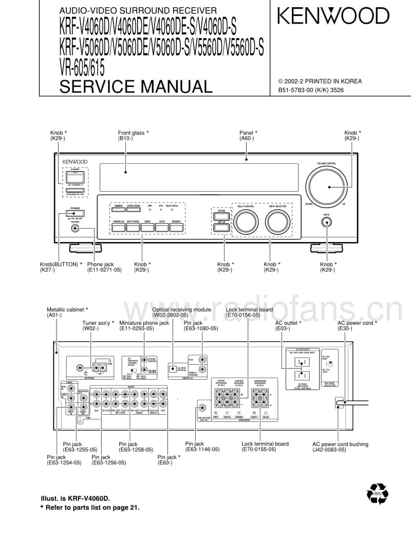 Kenwood-KRFVR-615-Service-Manual电路原理图.pdf_第1页