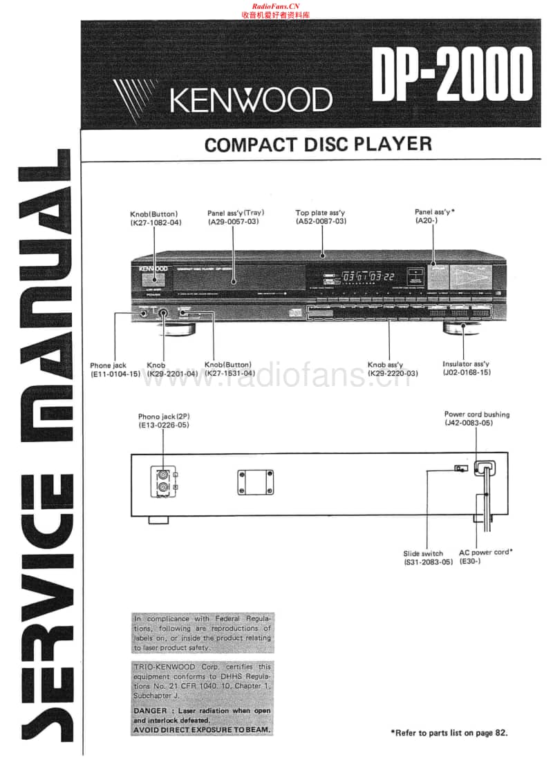 Kenwood-DP-2000-Service-Manual电路原理图.pdf_第1页