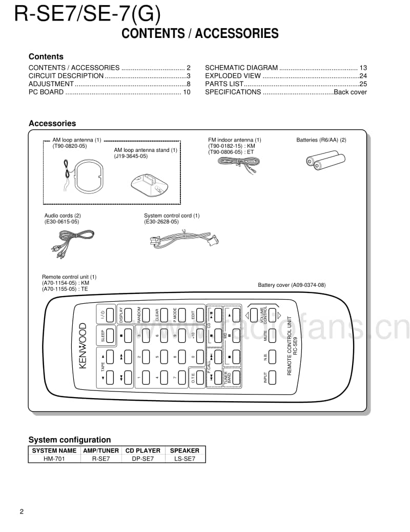 Kenwood-SE-7-Service-Manual电路原理图.pdf_第2页