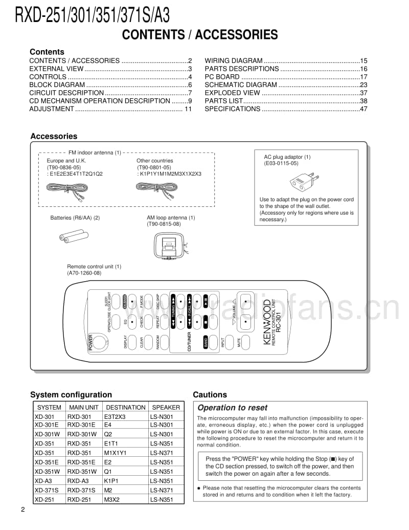 Kenwood-RXD-251-Service-Manual电路原理图.pdf_第2页