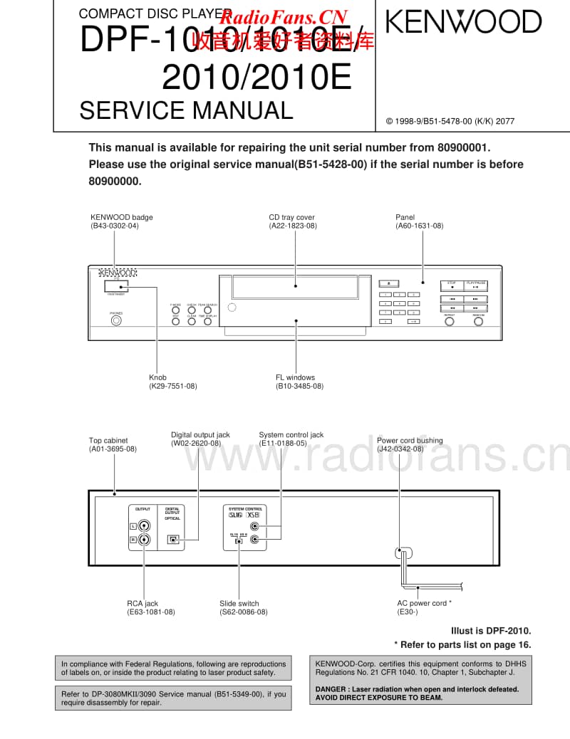 Kenwood-DPF-2010-E-Service-Manual电路原理图.pdf_第1页