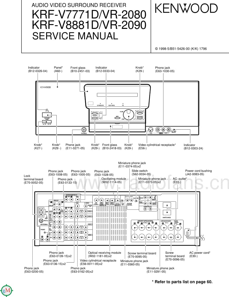 Kenwood-KRFV-8881-D-Service-Manual(1)电路原理图.pdf_第1页