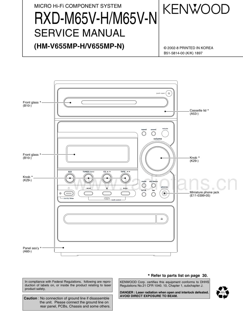 Kenwood-RXDM-65-V-Service-Manual电路原理图.pdf_第1页