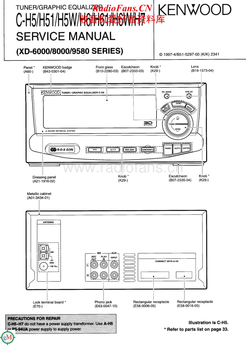 Kenwood-CH-5-Service-Manual电路原理图.pdf_第1页