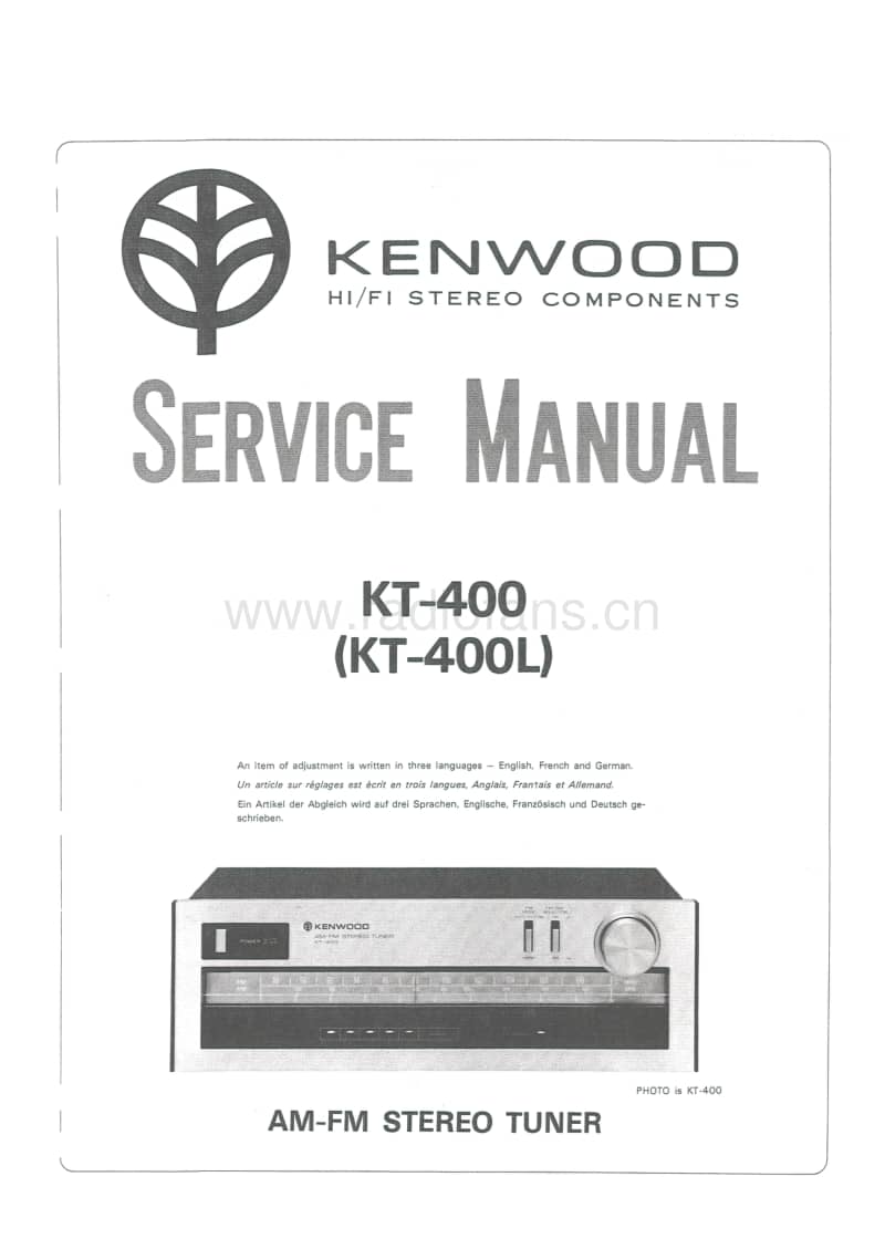 Kenwood-KT-400-400L-Service-Manual(1)电路原理图.pdf_第1页