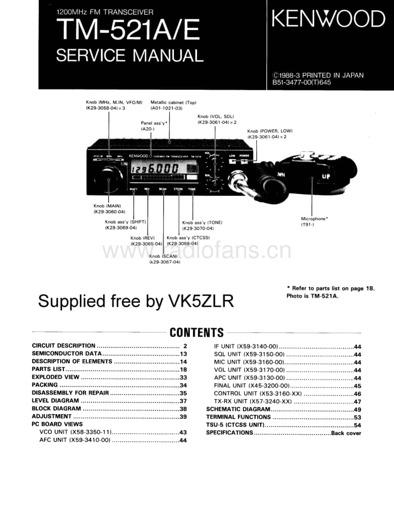 Kenwood-TM-521-E-Service-Manual电路原理图.pdf_第1页