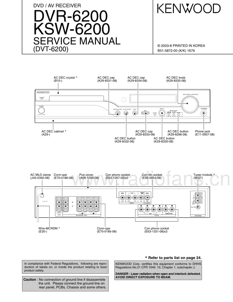 Kenwood-KSW-6200-Service-Manual电路原理图.pdf_第1页