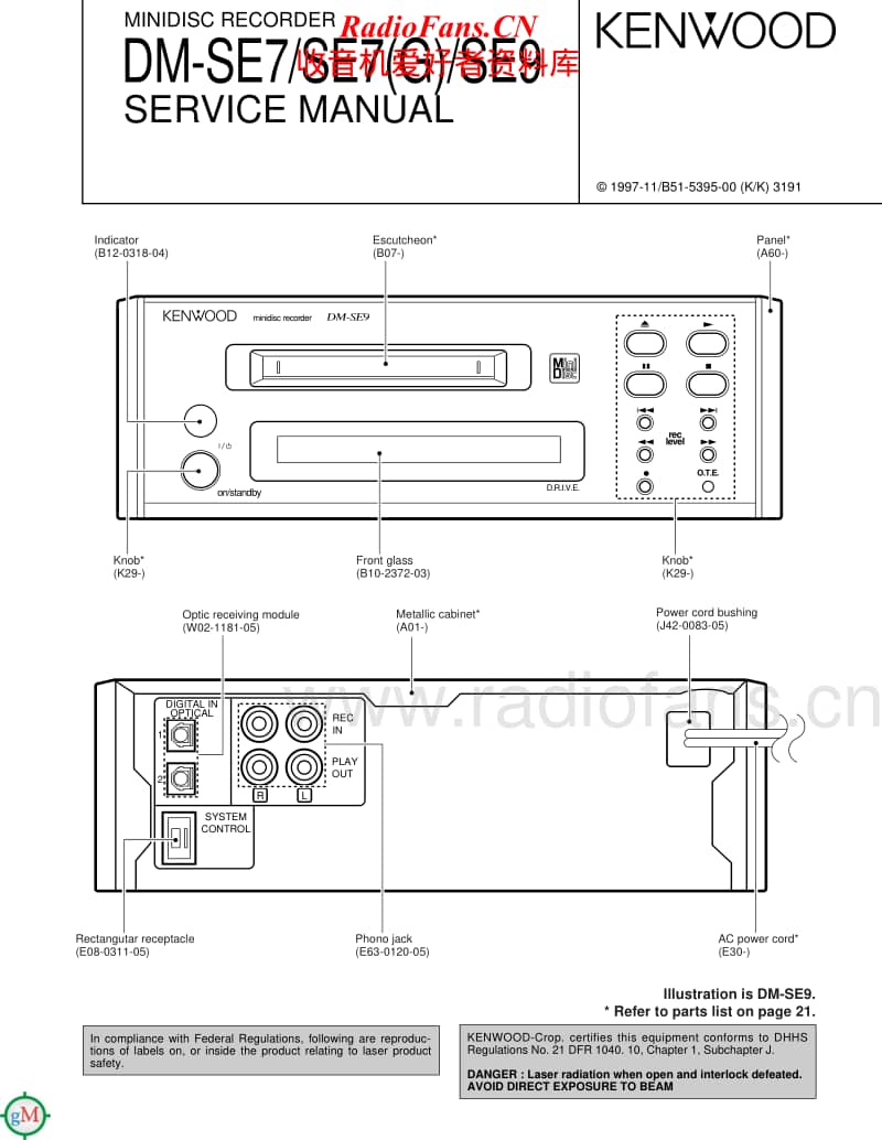 Kenwood-DMSE-9-Service-Manual电路原理图.pdf_第1页