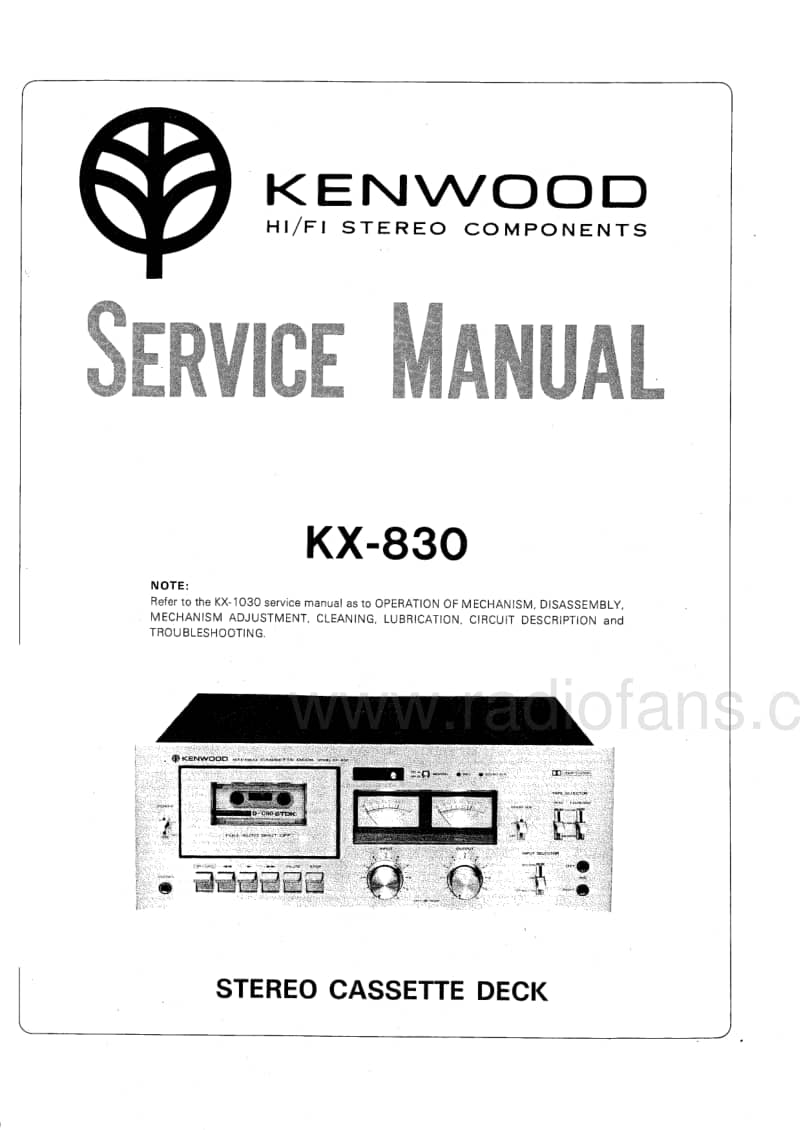 Kenwood-KX-830-Service-Manual电路原理图.pdf_第1页