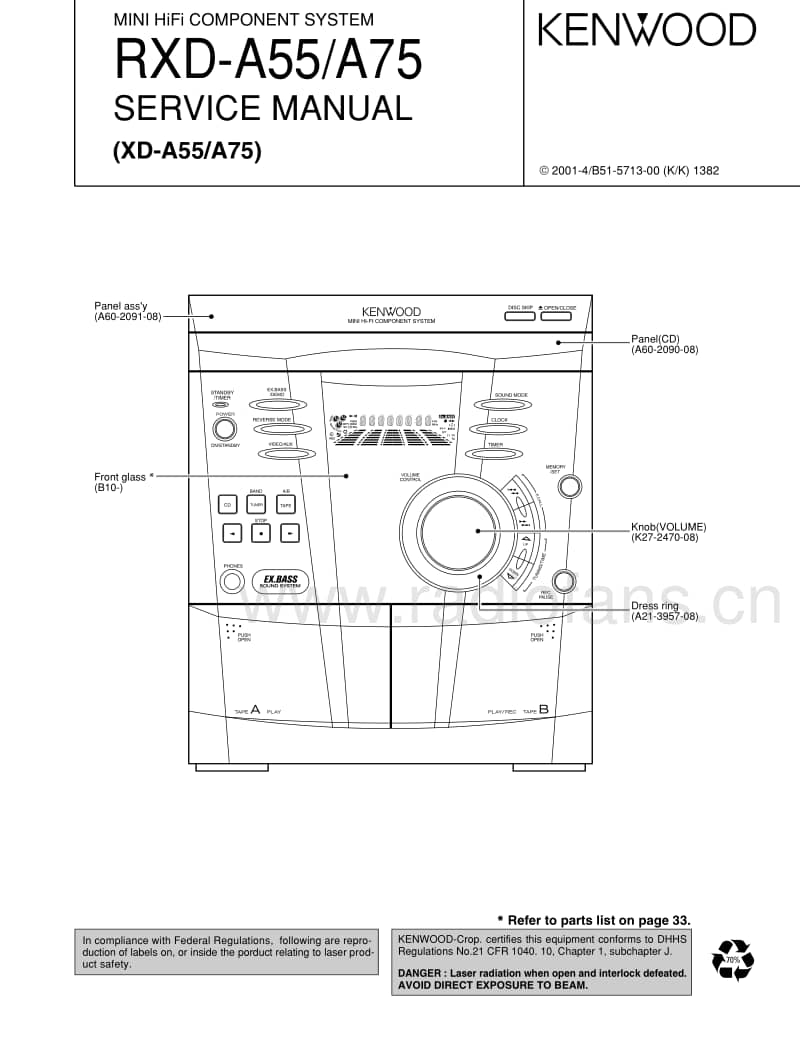 Kenwood-RXDA-77-Service-Manual电路原理图.pdf_第1页