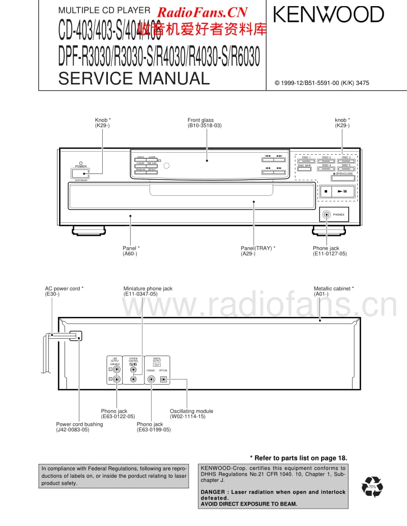 Kenwood-DPFR-4030-S-Service-Manual(1)电路原理图.pdf_第1页