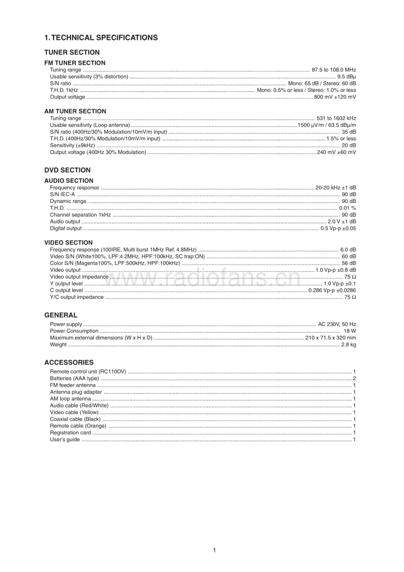 Marantz-DV-110-Service-Manual电路原理图.pdf_第3页