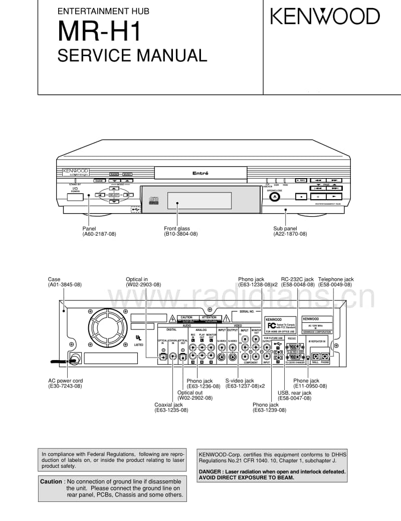 Kenwood-MRH-1-Service-Manual电路原理图.pdf_第1页