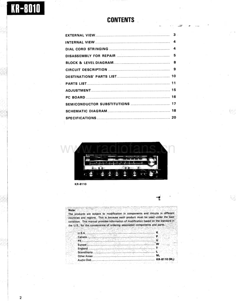 Kenwood-KR-8010-8110-Service-Manual电路原理图.pdf_第2页