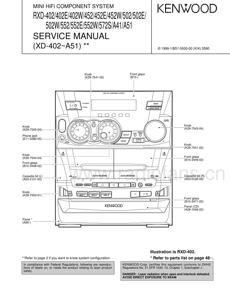 Kenwood-RXD-402-W-Service-Manual电路原理图.pdf_第1页