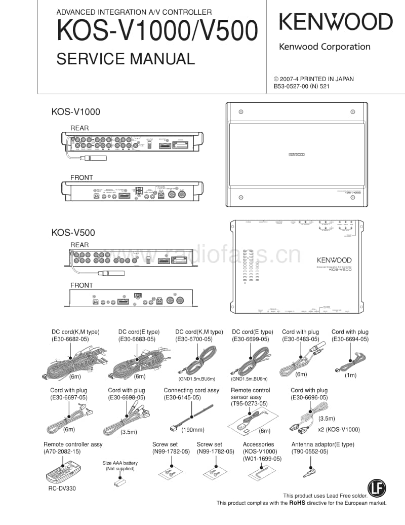 Kenwood-KOSV-500-Service-Manual电路原理图.pdf_第1页