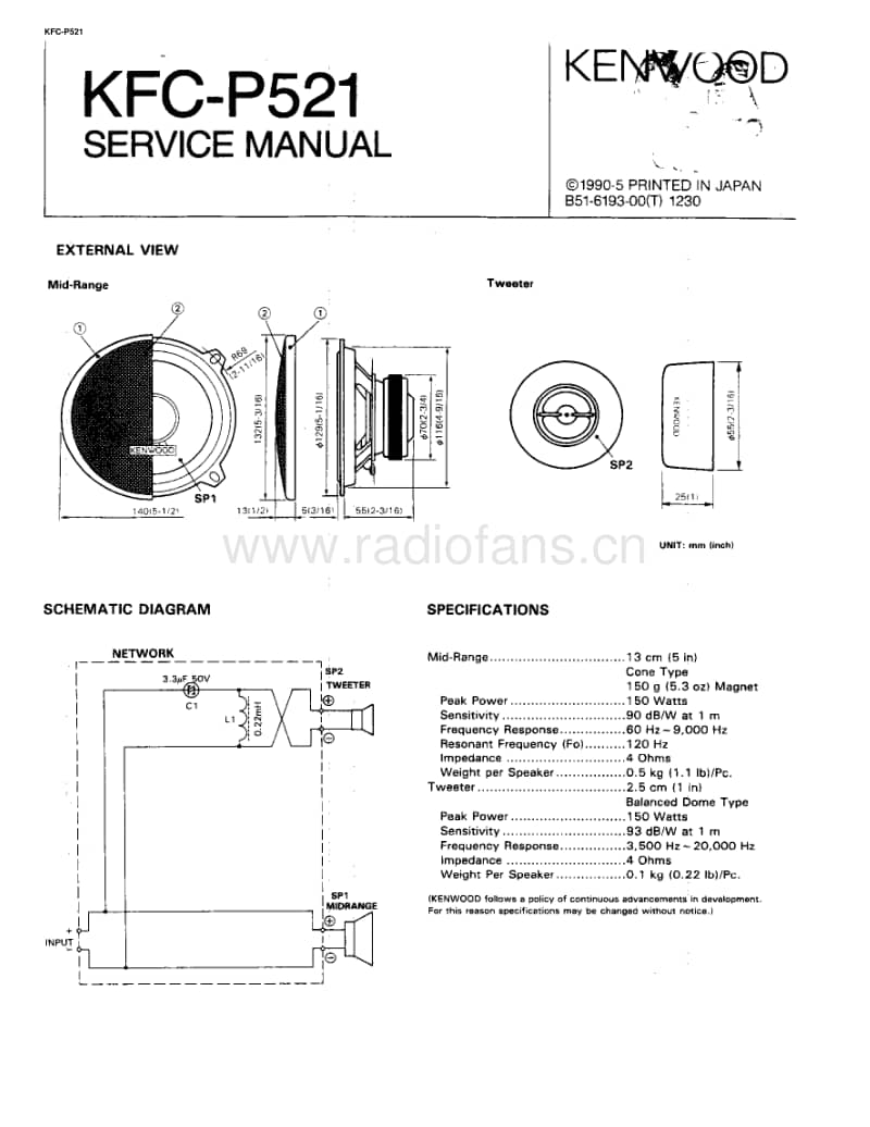 Kenwood-KFCP-521-Service-Manual电路原理图.pdf_第1页