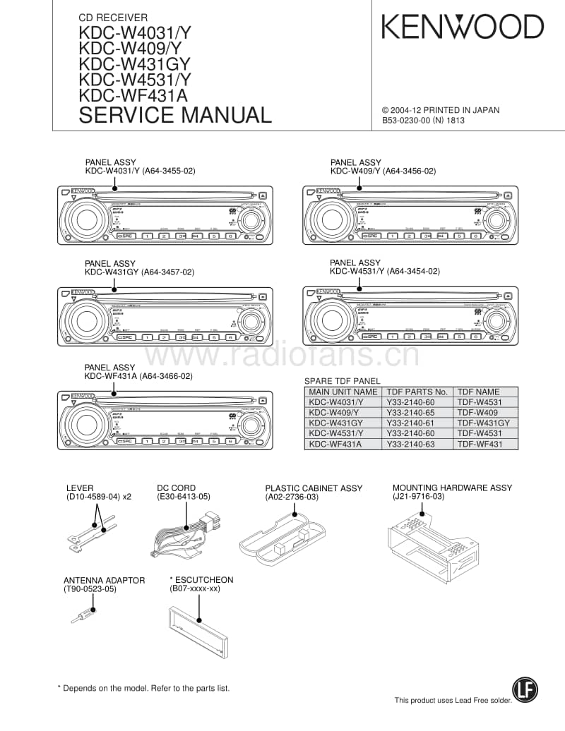 Kenwood-KDCWF-431-A-Service-Manual电路原理图.pdf_第1页