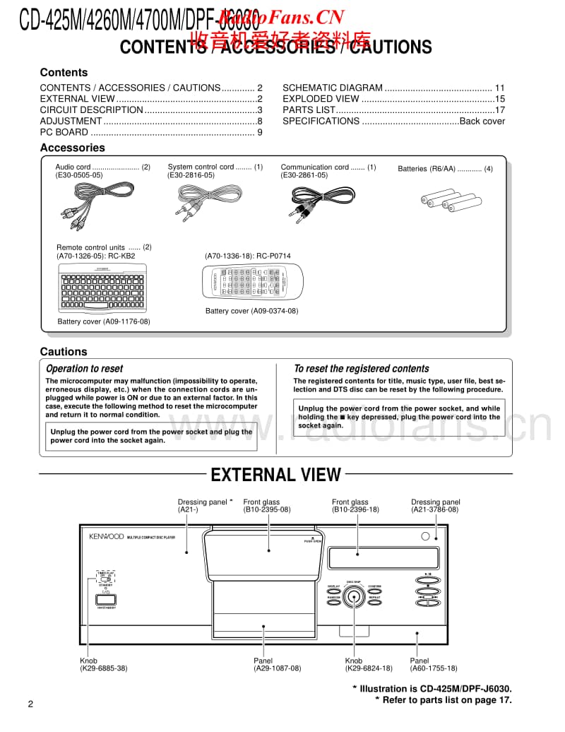 Kenwood-CD-4260-M-Service-Manual电路原理图.pdf_第2页