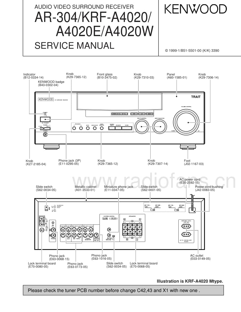 Kenwood-KRFA-4020-Service-Manual电路原理图.pdf_第1页