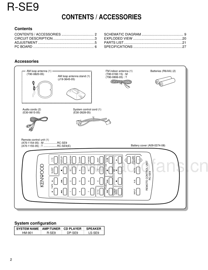 Kenwood-RSE-9-Service-Manual电路原理图.pdf_第2页