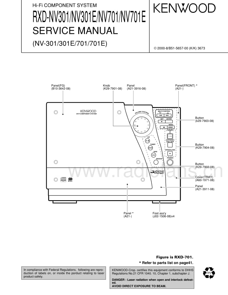 Kenwood-RXDNV-701-Service-Manual电路原理图.pdf_第1页