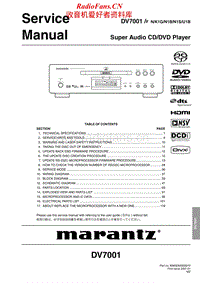 Marantz-DV-7001-Service-Manual电路原理图.pdf