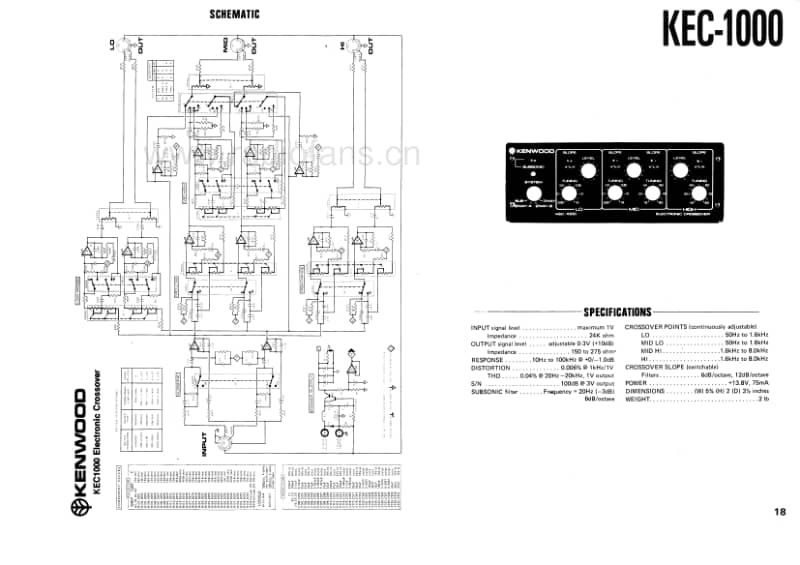 Kenwood-KEC-1000-Schematic电路原理图.pdf_第1页