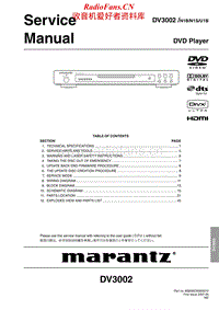 Marantz-DV-3002-Service-Manual电路原理图.pdf