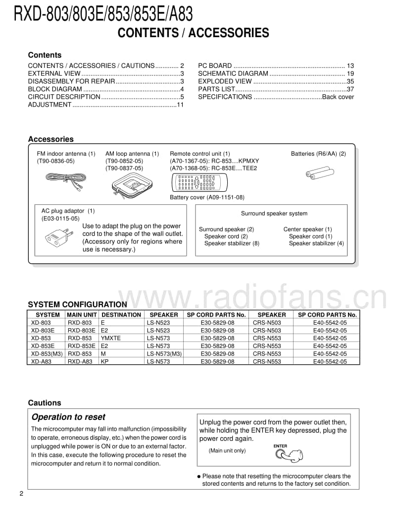 Kenwood-RXD-803-Service-Manual电路原理图.pdf_第2页