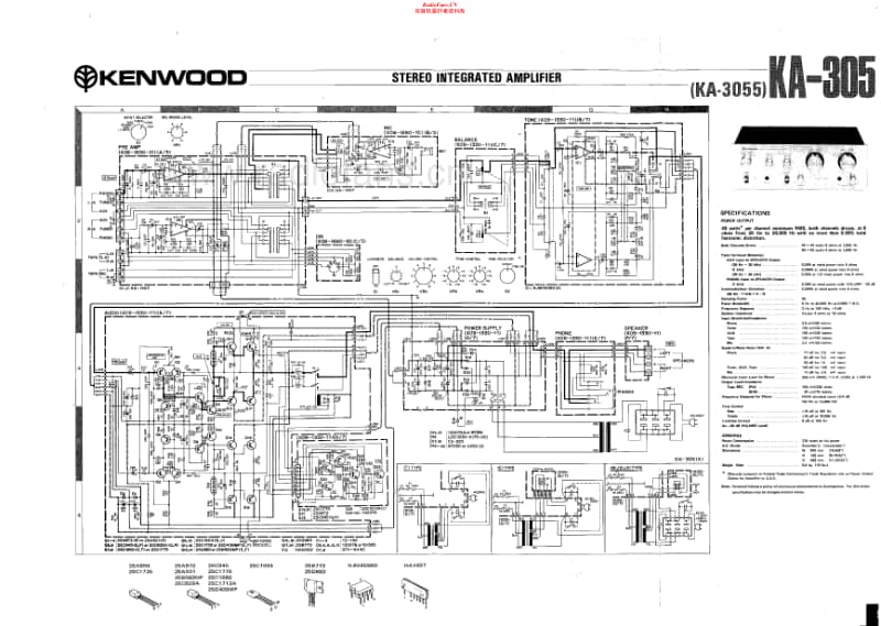 Kenwood-KA-305-Schematic电路原理图.pdf_第1页