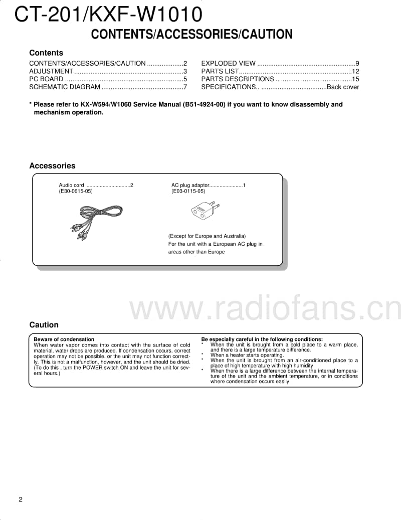 Kenwood-KXFW-1010-Schematic电路原理图.pdf_第2页