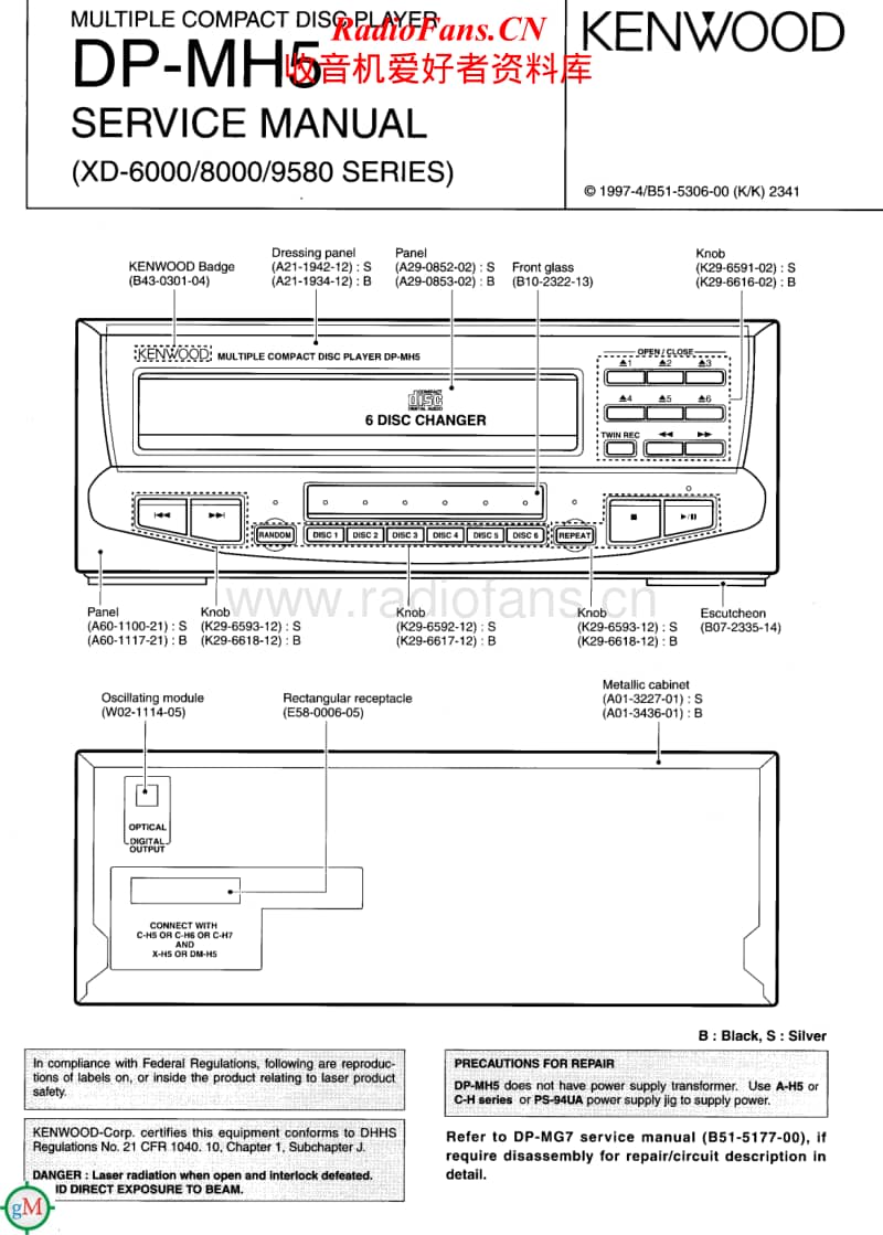 Kenwood-DPMH-5-Service-Manual电路原理图.pdf_第1页