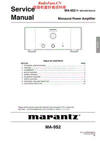 Marantz-MA-9-S-2-Service-Manual电路原理图.pdf