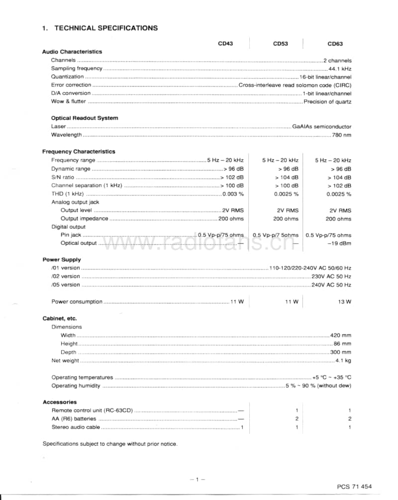 Marantz-CD-43-53-63-Service-Manual(1)电路原理图.pdf_第3页