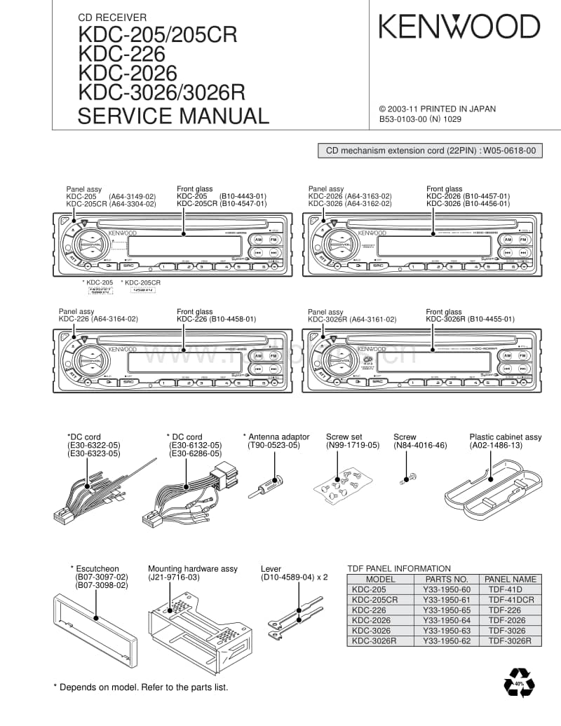 Kenwood-KDC-3026-R-Service-Manual电路原理图.pdf_第1页