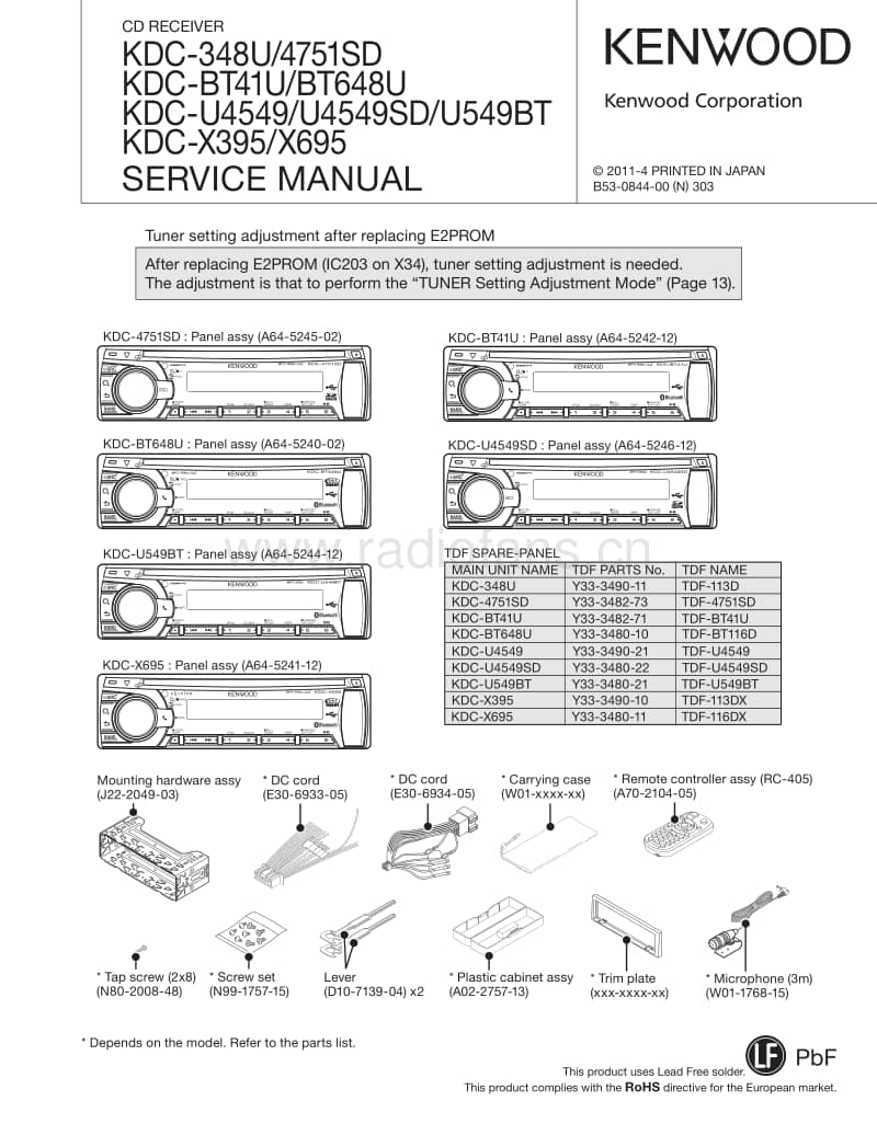 Kenwood-KD-CU-4549-Service-Manual电路原理图.pdf_第1页