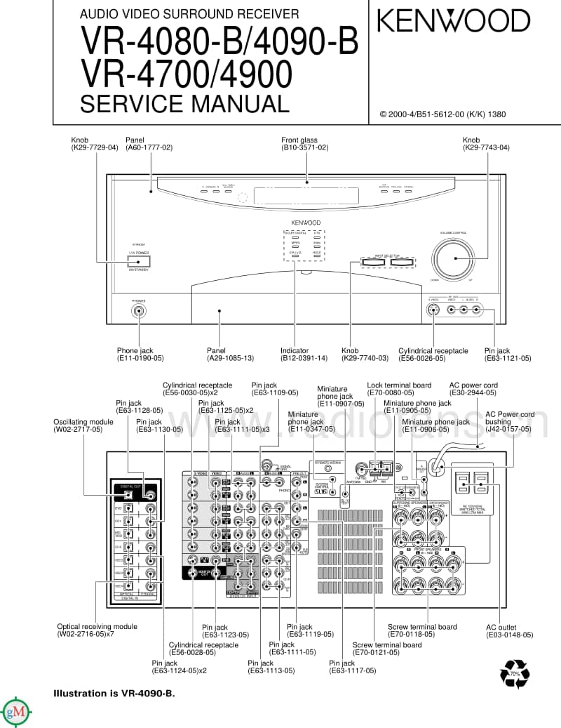 Kenwood-VR-4080-Service-Manual电路原理图.pdf_第1页