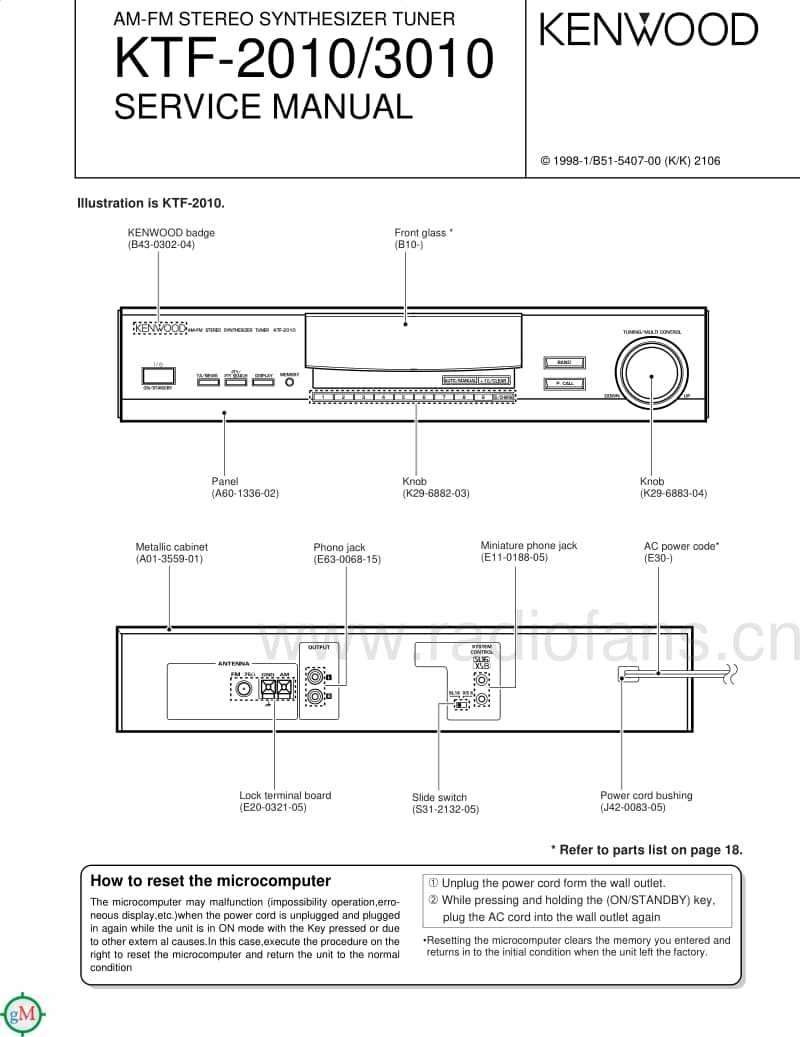 Kenwood-KTF-2010-Service-Manual电路原理图.pdf_第1页