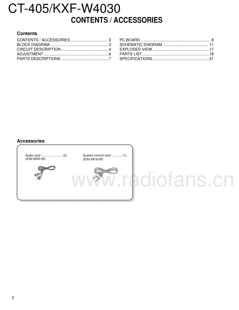 Kenwood-KXFW-4030-E-Service-Manual电路原理图.pdf_第2页