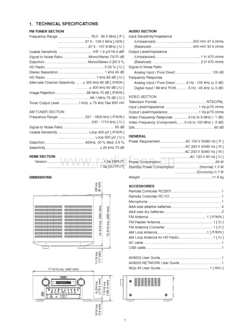 Marantz-AV-8003-Service-Manual电路原理图.pdf_第3页