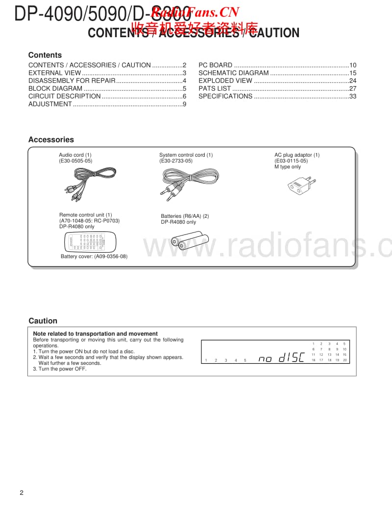 Kenwood-DP-4090-Service-Manual电路原理图.pdf_第2页